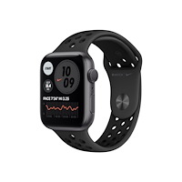 Apple Apple Watch Nike Series 6 (GPS) - rymdgrå aluminium - smart klocka med Nike sportband - antracit/svart - 32 GB