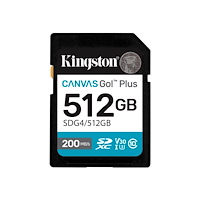 Kingston Technology Kingston Canvas Go! Plus - flash-minneskort - 512 GB - SDXC UHS-I