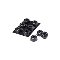 3M 3M SJ5009BL, Svart, Polyuretan, Gummi, Rund, 2,23 cm, 10,1 m...