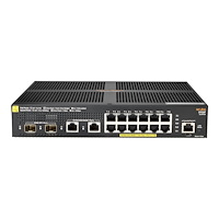 Hewlett Packard Enterprise HPE Aruba 2930F 12G PoE+ 2G/2SFP+ - switch - 12 portar - Administrerad - rackmonterbar