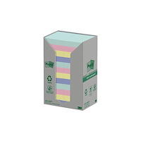 3M Post-it Recycled 653-1RPT - anteckningar - 38 x 51 mm - 2400 ark (24 x 100)