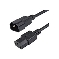 StarTech.com StarTech.com 1 m strömförlängningskabel, C14 till C13, 10 A 125 V, 18AWG, förlängningskabel för datorer, IEC-320-C14 til...