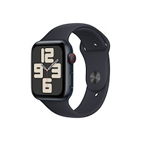 Apple Apple Watch SE (GPS + Cellular) 2a generation - midnattsaluminium - smart klocka med sportband - midnatt - 32 GB