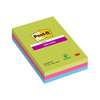 3M Post-it Super Sticky 660-3SSUC - klisterlappar - stor - 270 ark (3 x 90)