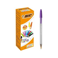 BIC BIC Crystal, Klämma, Fastklämbar, indragbar kulspetspenna, S...