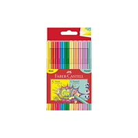 FABER-CASTELL Faber-Castell 155312, Fin, 10 färger, Multifärg, Multifärg,...