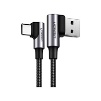Ugreen Ugreen USB till USB-C-kabel, vinklad UGREEN US176, 3A, 0,5m...