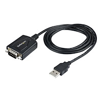 StarTech.com StarTech.com 3ft (1m) USB to Serial Cable with COM Port Retention, DB9 Male RS232 to USB Converter, Straight Through USB...