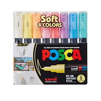 POSCA POSCA PC-1M tuschpennor, extra fin rund spets, 8 st., mjuka...