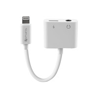 4smarts 4smarts SoundSplit Lightning- till hörlursjack/laddningsadapter - ljud/USB - 65 mm