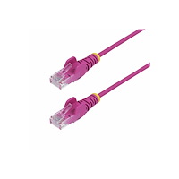 StarTech.com StarTech.com 50cm Pink Slim CAT6 Ethernet Cable, Snagless, 28AWG, LSZH - patch-kabel - 50 cm - rosa