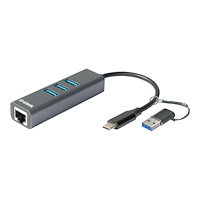 D-Link D-Link DUB-2332 - nätverksadapter - USB-C / Thunderbolt 3 - Gigabit Ethernet x 1