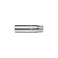BAHCO Bahco Tolvkanthylsa 1/4", lång modell, mm, Uttag, 1/4", Metr...