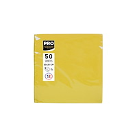 PRONAPPE Servetter PRONAPPE 20x20cm gul 50/fp