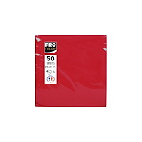 PRONAPPE Servetter PRONAPPE 20x20cm röd 50/fp