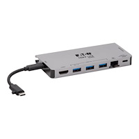 Eaton Corporation Eaton Tripp Lite Series USB C Docking Station USB Hub 4k w/ HDMI, Gbe Gigabit Ethernet, SD Card Reader, PD Charging - do...