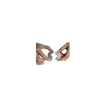 SOLID 12mm rustfri roset