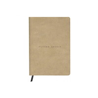 Clairefontaine Flying Spirit Anteckningsbok i läder A5, 14,8x21cm, linjerad...