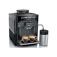 Siemens Siemens EQ.6 plus s300 TE653M19RW - automatisk kaffekokare med mjölkskummare - 15 bar - safir, svart metallisk