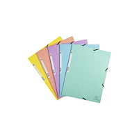 EXACOMPTA Exacompta Aquarel - 3-flikhållare - för A4 - kapacitet: 250 ark - tillgänglig i olika fäger