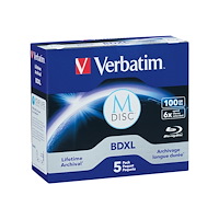 VERBATIM Verbatim M-Disc - M-DISC BDXL x 5 - 100 GB - lagringsmedier