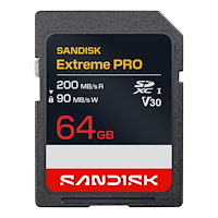 SANDISK SD Extreme Pro 64GB 200/90MB/s C10 UHS U3 V30 RPD2