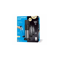 SodaStream SodaStream DUO, Svart, Rostfritt stål, Glas, 1 l, 60 l, 155...