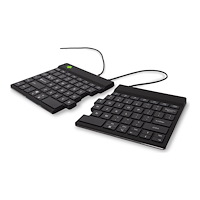 R-Go Tools B.V. R-Go Split Ergonomiskt Tangentbord, QWERTY (US), svart, trådbunden - tangentbord - QWERTY - amerikansk - svart Inmatning...