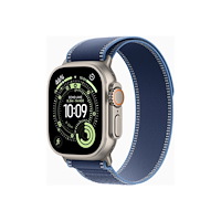 Apple Apple Watch Ultra 3 - naturlig titan - Ja smart klocka med Trail Loop - blå/klarr blå - 64 GB