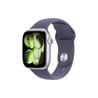 Apple Apple Watch Series 11 (GPS) - silveraluminium - smart klocka med sportband - lila dimma - 64 GB