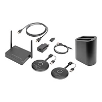 Digitus DIGITUS Wireless Collaboration System - 2 Transmitters + 1 Receiver - trådlös ljud-/videoförlängare - 802.11a, 802.11b/g...