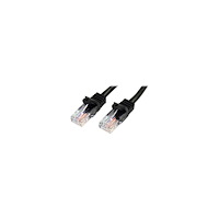 StarTech.com StarTech.com Cat5e patchkabel med hakfria RJ45-kontakter – 2 m, svart - patch-kabel - 2 m - svart
