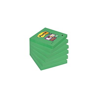 3M Post-it Super Sticky Notes, Evergreen-farve, 76 mm x 76 mm,...