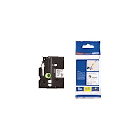 Brother Tape BROTHER TZEFX221 9mm svart på vit