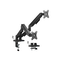 Gembird Gembird monteringssats - justerbar arm - för 2 LCD/plasmapaneler - USB-portar - svart av fin textur