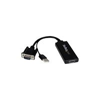 StarTech.com StarTech.com VGA till HDMI-adapter med USB-audio & -ström – bärbar VGA till HDMI-konverterare – 1080p - adapterkabel - H...
