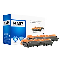 KMP KMP DOUBLEPACK B-T57D - 2-pack - svart - kompatibel - tonerkassett (alternativ för: Brother TN242BK)