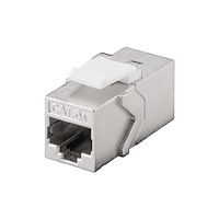 Goobay Goobay 90866, Platt, Metallisk, RJ-45, RJ-45, Honkoppling, 1...