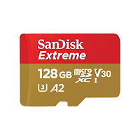 SANDISK SanDisk Extreme - flash-minneskort - 128 GB - mikroSDXC UHS-I