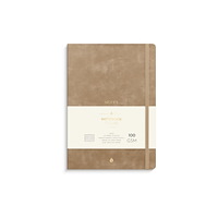 Burde Ant.bok BURDE Deluxe A5 linj smooth beig