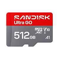 SANDISK MicroSD Ultra GO 512GB 190MB/s C10 UHS U1 A1