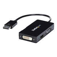 StarTech.com StarTech.com A/V-reseadapter: 3-i-1 DisplayPort till VGA-, DVI- eller HDMI-konverterare - videokort - DisplayPort / HDMI...