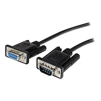 StarTech.com StarTech.com 2m Black Straight Through DB9 RS232 Serial Cable - DB9 RS232 Serial Extension Cable - Male to Female Cable...