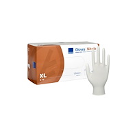 Abena Undersökningshandske, ABENA Classic Protect, XL, vit, nitril...