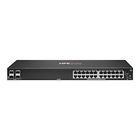 HP HPE Aruba Networking CX 6000 24p 10M/100M/1G 4p SFP 1G Switch - switch - 24 portar - Administrerad - rackmonterbar