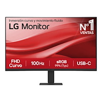 LG Electronics LG 27U421A-B - LCD-skärm - böjd - Full HD (1080p) - 27" - HDR