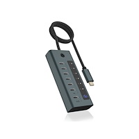 ICYBOX ICY BOX IB-HUB1457-C31 - hubb - typ-C gränssnitt - 7 portar