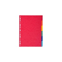 EXACOMPTA Kartongregister EXACOMPT A4 6-flik f.fär