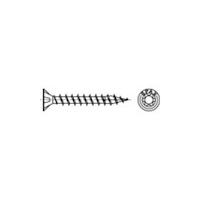 Spax SPAX 1191010300123, Skruv, Zink, Trä, Platt huvud, Torx, Blå
