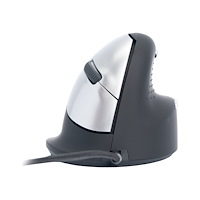 R-Go Tools R-Go Ergonomic mouse HE Break - mus - USB - svart/silver